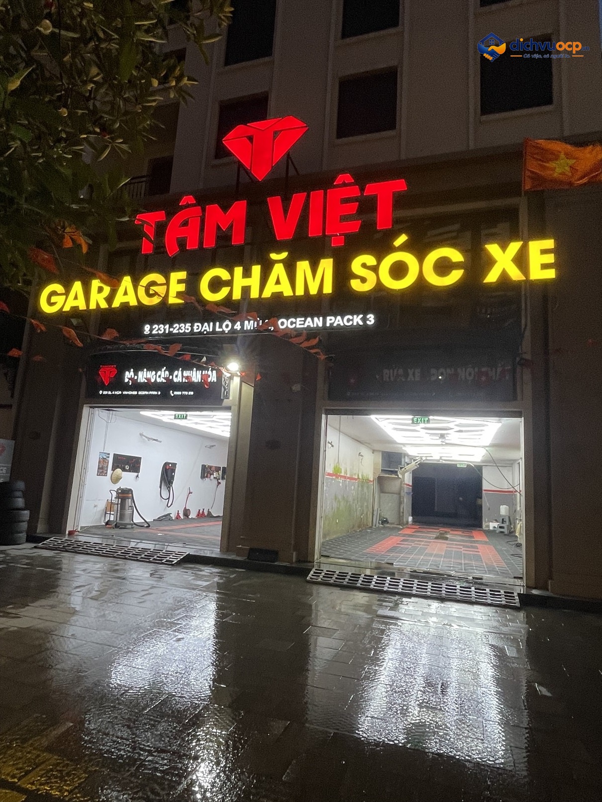 Garage chăm sóc xe Tâm Việt